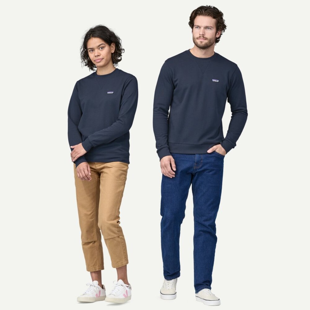 Patagonia Men's Regenerative Cotton Crewneck Sweatshirt - Dark Grey